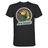 Fun-T-Shirt Motiv "Du Grasdaggl" (Druck vorne)