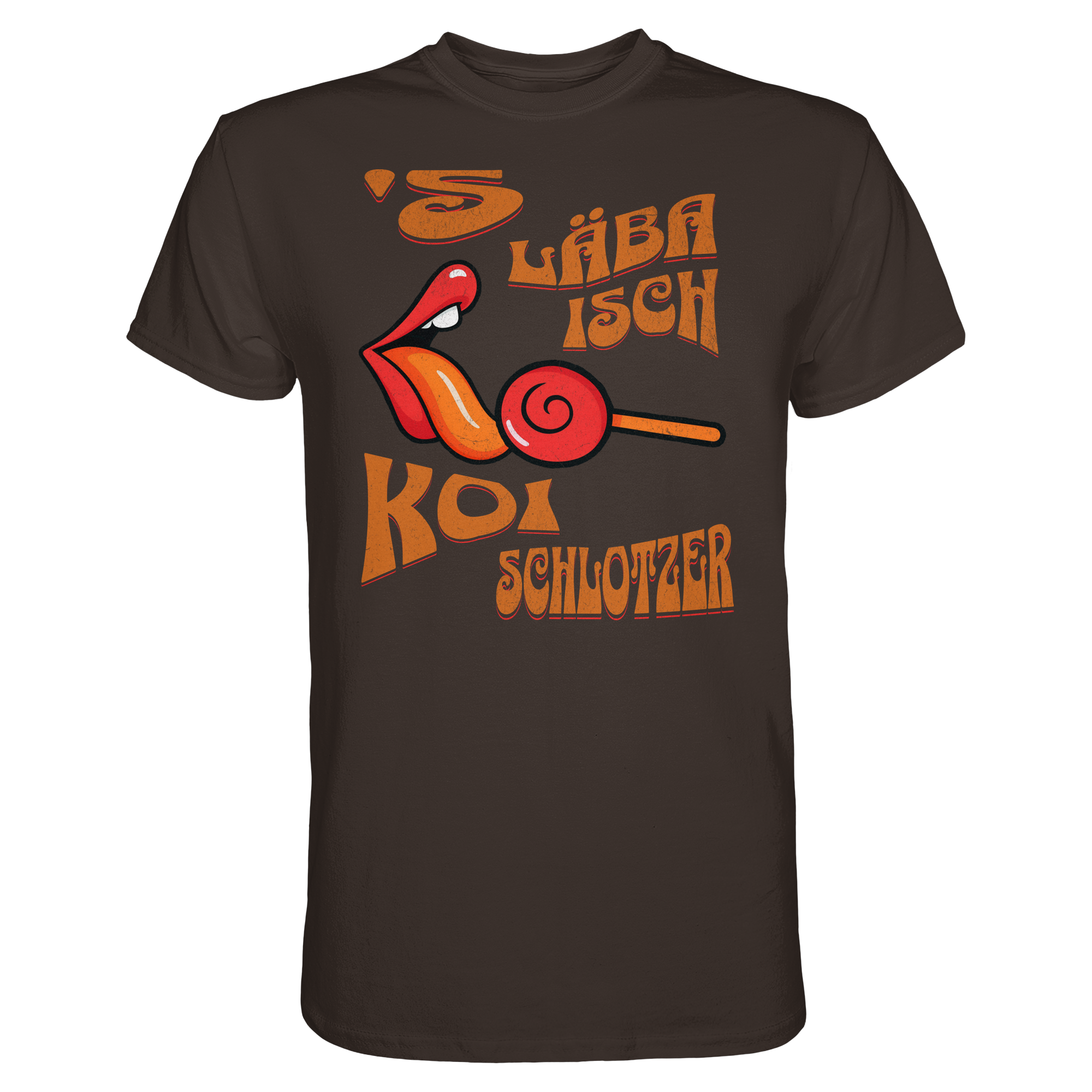 Fun-T-Shirt Motiv "Koi Schlotzer" (Druck vorne)