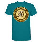 Darts-T-Shirt Motiv "Perfektes Dartsjahr" (Druck vorne)