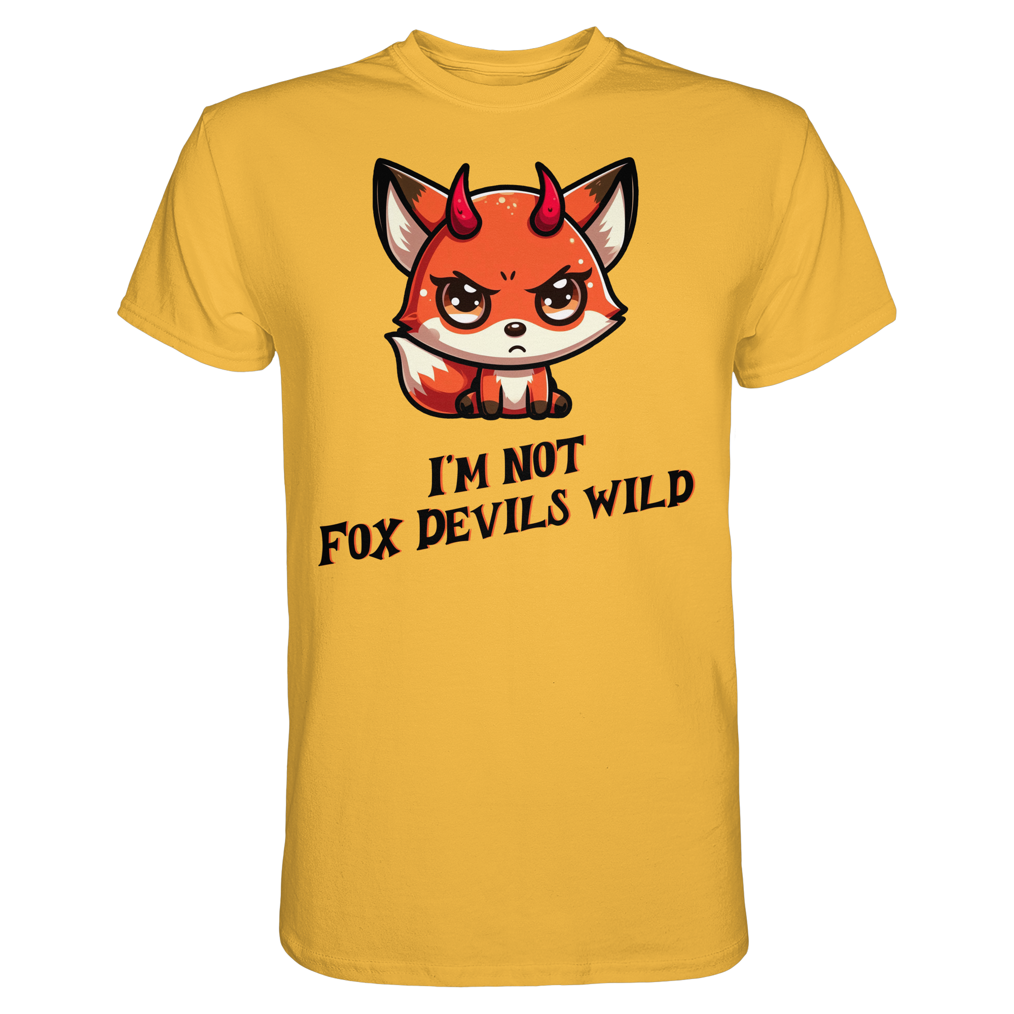 Fun-T-Shirt Motiv "Fox Devil" (Druck vorne)