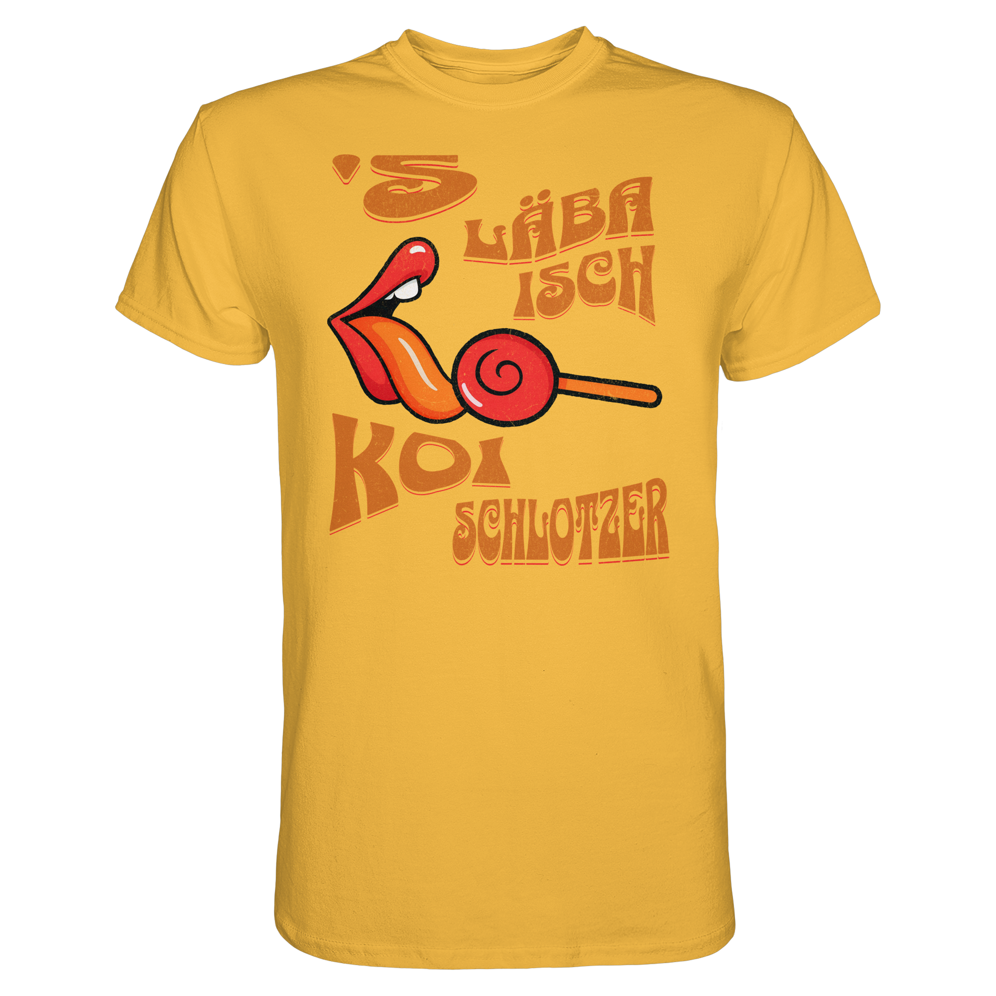 Fun-T-Shirt Motiv "Koi Schlotzer" (Druck vorne)