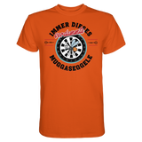 Darts-T-Shirt Motiv "Muggaseggele" (Druck vorne)