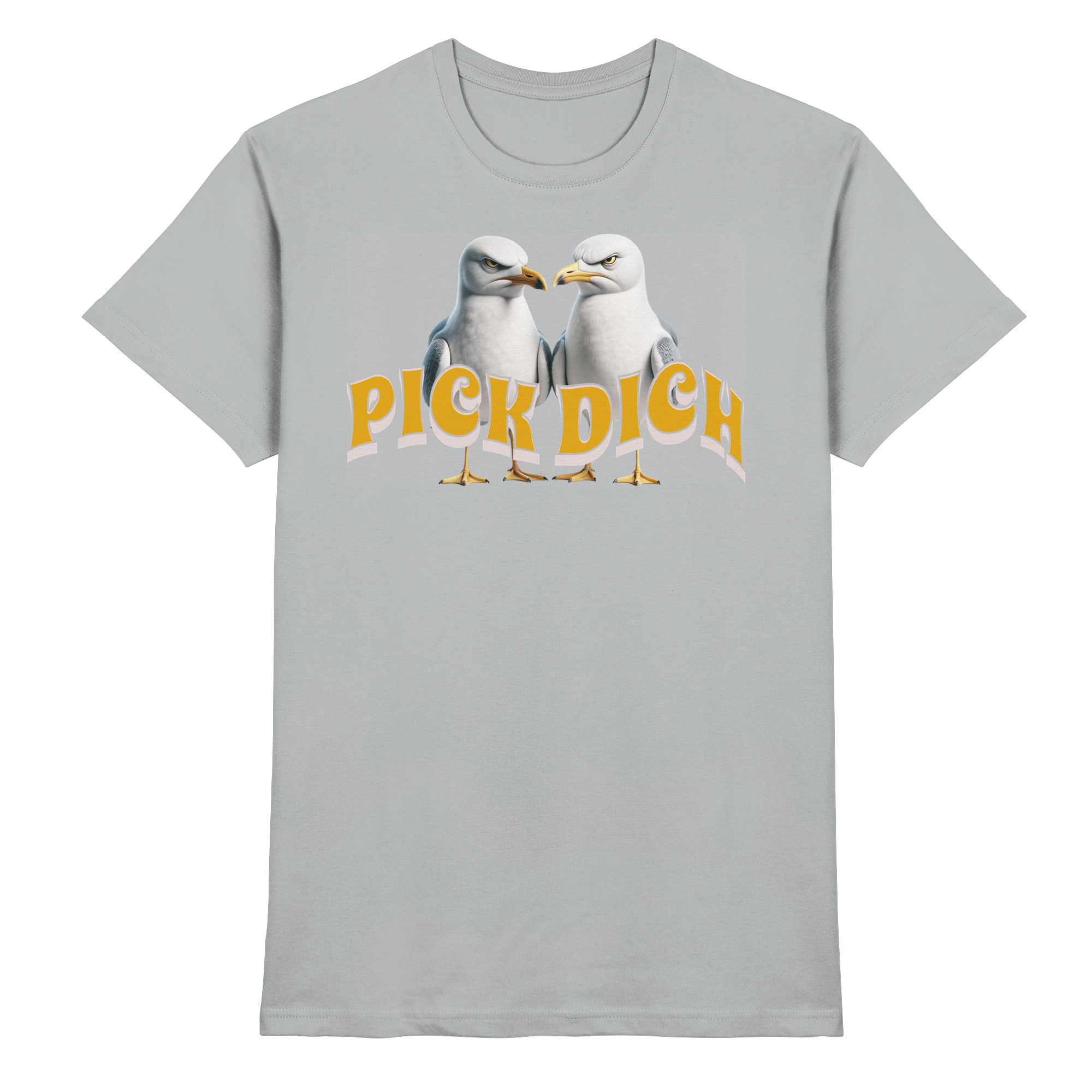 Fun-T-Shirt Motiv "Pick Dich" (Druck vorne)