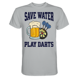 Darts-T-Shirt Motiv "Save Water" (Druck vorne)