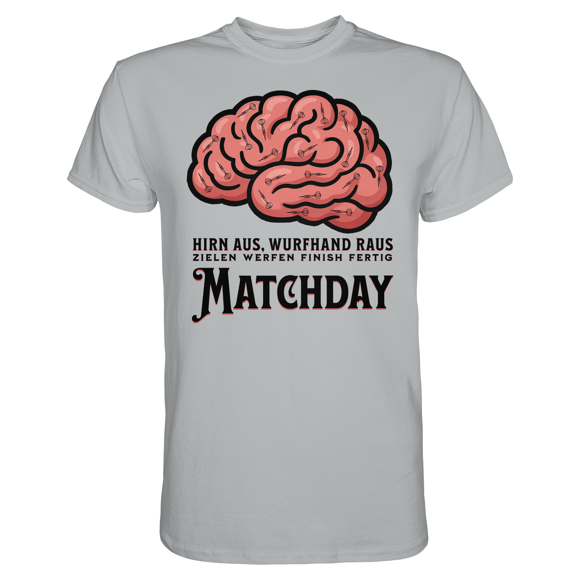 Darts-T-Shirt Motiv "Matchday" (Druck vorne)
