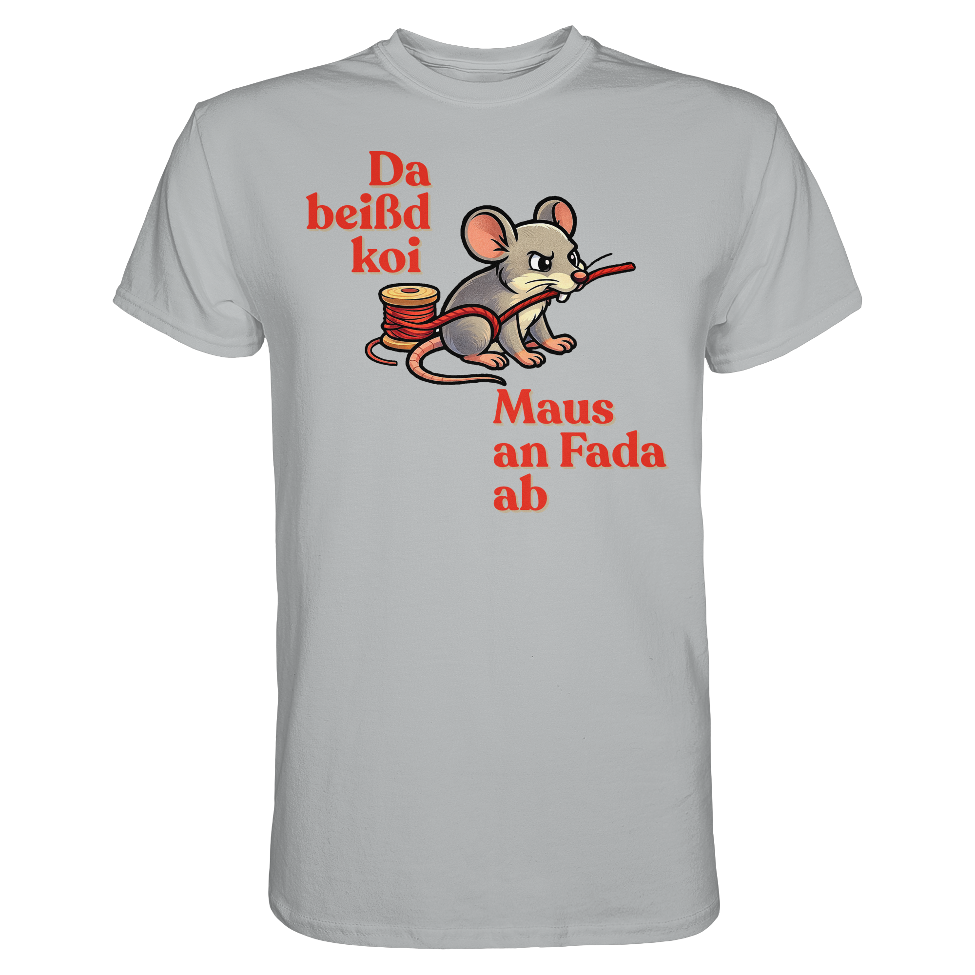 Fun-T-Shirt Motiv "Maus ond Fada" (Druck vorne)
