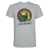 Fun-T-Shirt Motiv "Du Grasdaggl" (Druck vorne)