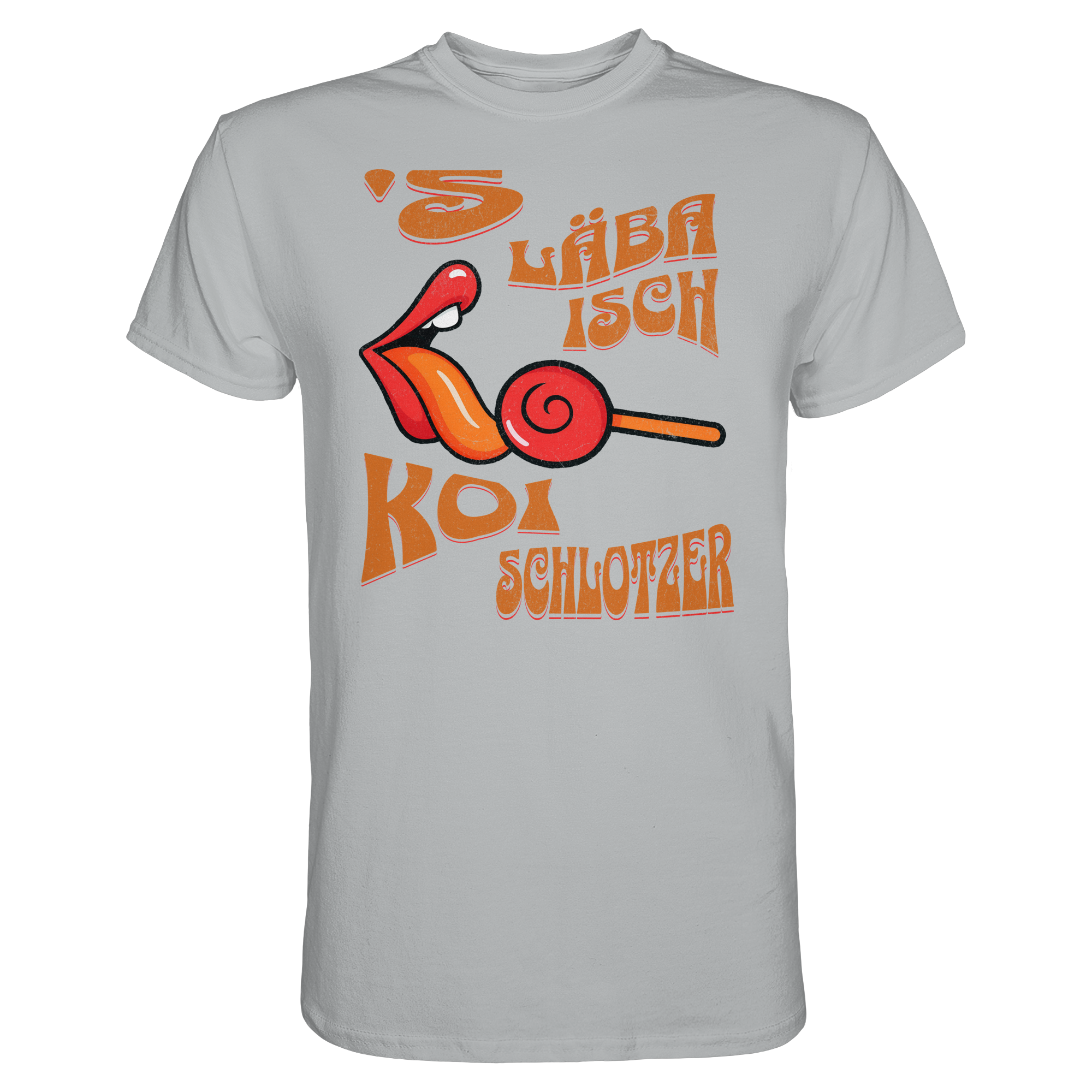 Fun-T-Shirt Motiv "Koi Schlotzer" (Druck vorne)