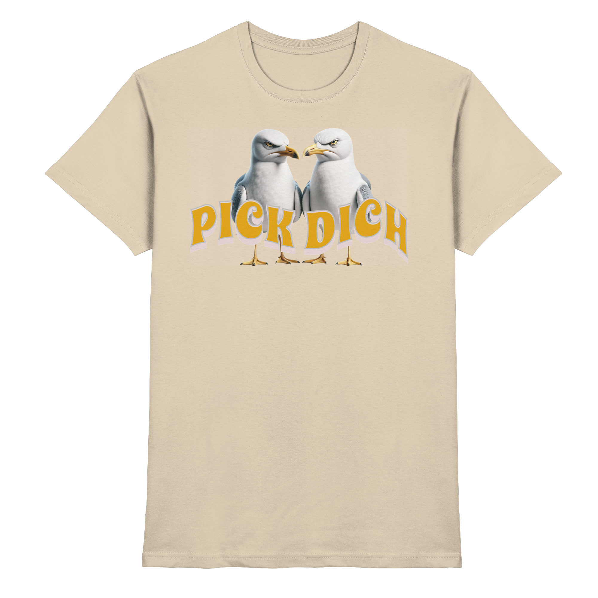 Fun-T-Shirt Motiv "Pick Dich" (Druck vorne)