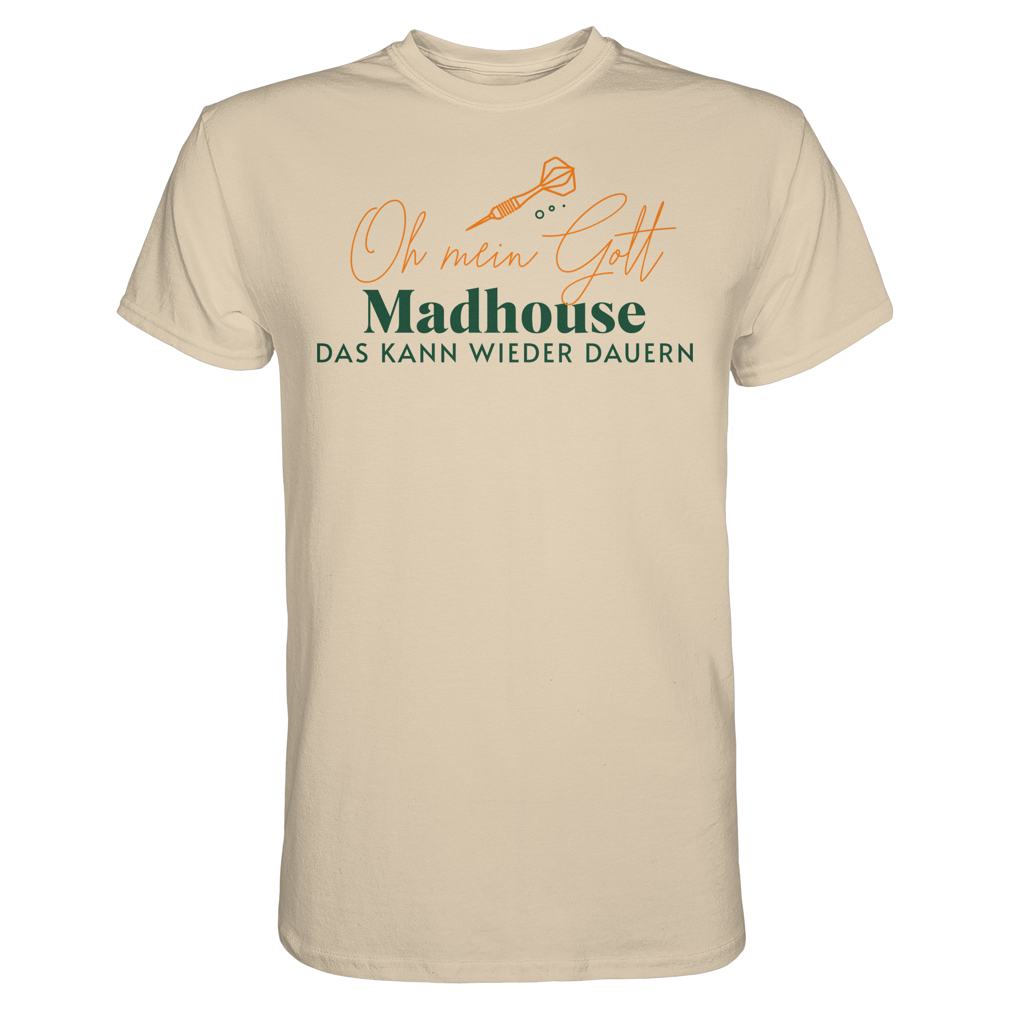 Darts-T-Shirt Motiv "Madhouse" (Druck vorne)