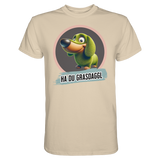 Fun-T-Shirt Motiv "Du Grasdaggl" (Druck vorne)