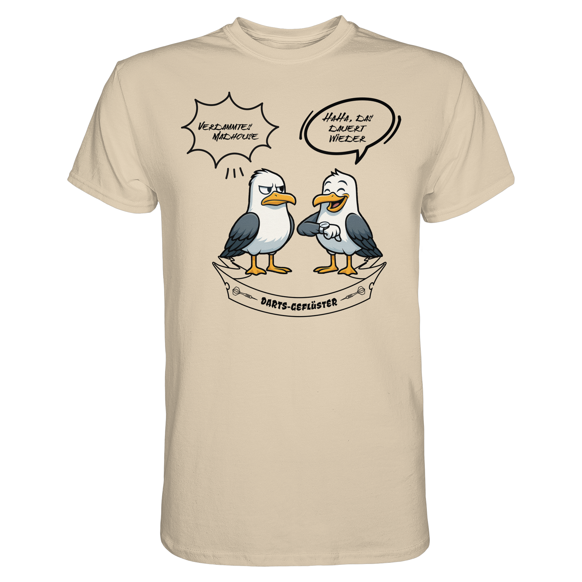 Darts-T-Shirt Motiv "Madhouse 2" (Druck vorne)