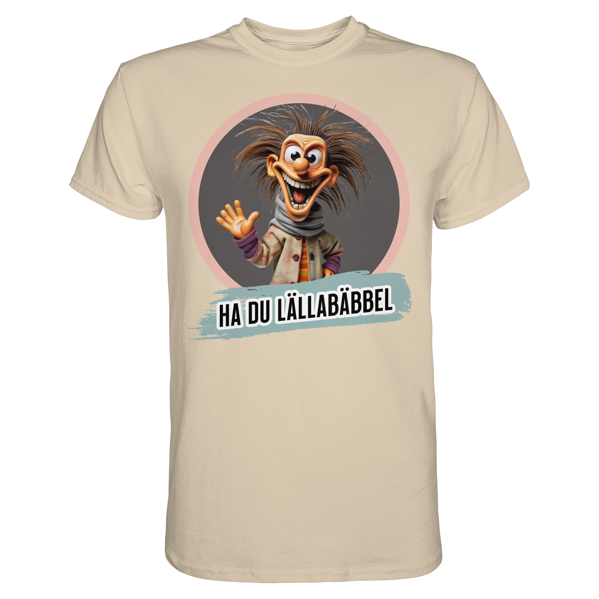 Fun-T-Shirt Motiv "Lällabäbbel" (Druck vorne)