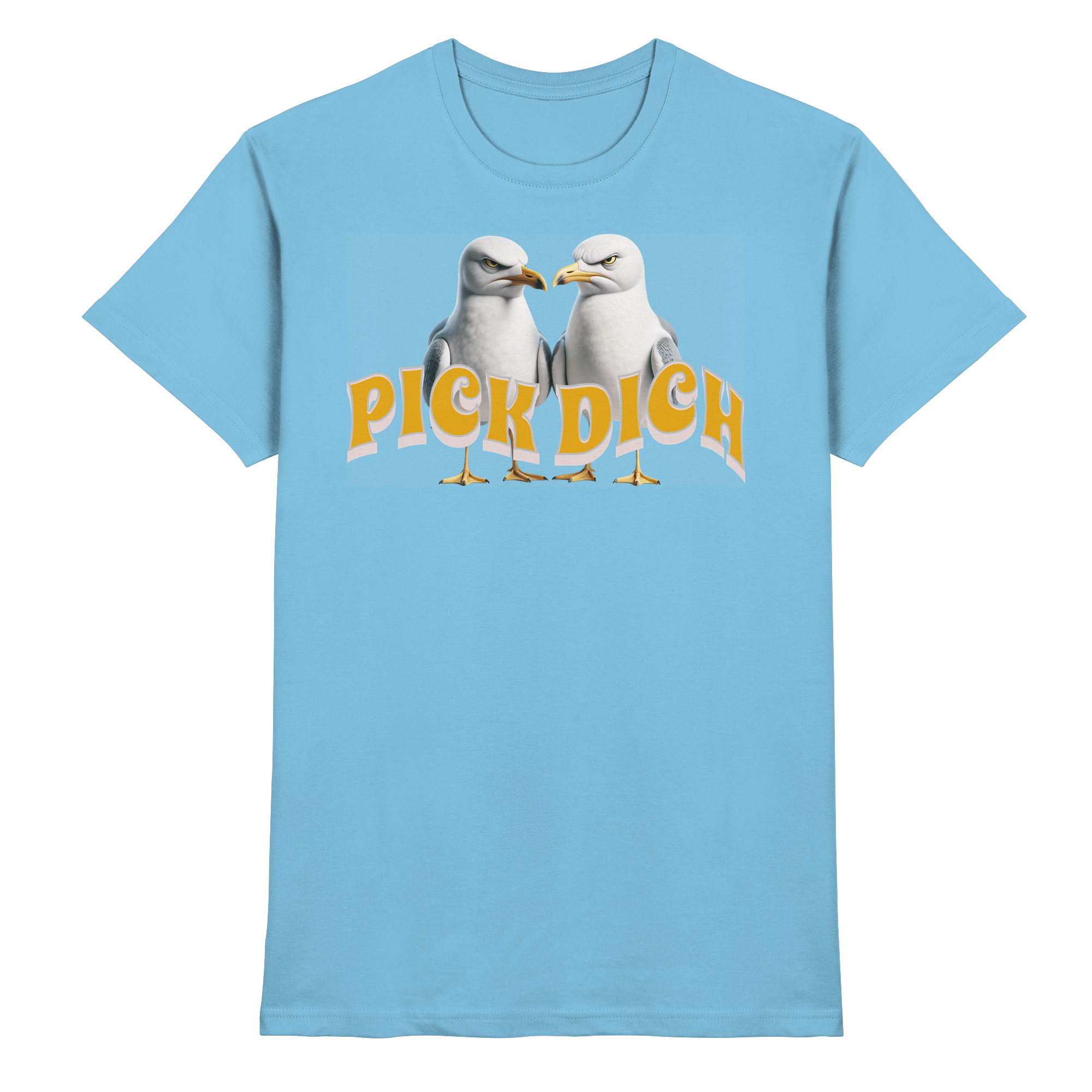 Fun-T-Shirt Motiv "Pick Dich" (Druck vorne)
