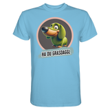 Fun-T-Shirt Motiv "Du Grasdaggl" (Druck vorne)