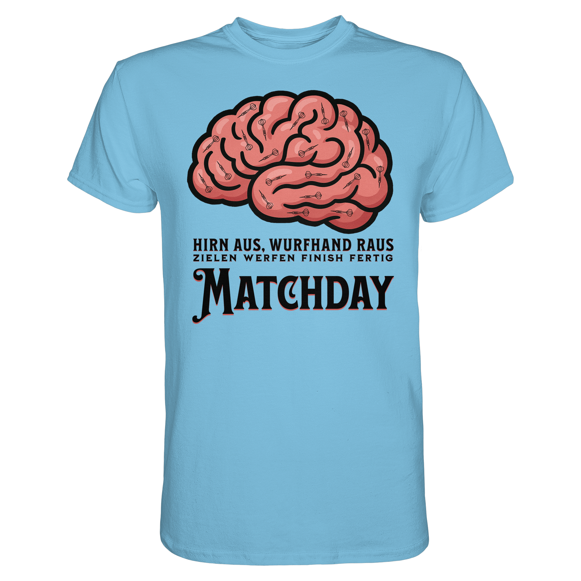 Darts-T-Shirt Motiv "Matchday" (Druck vorne)