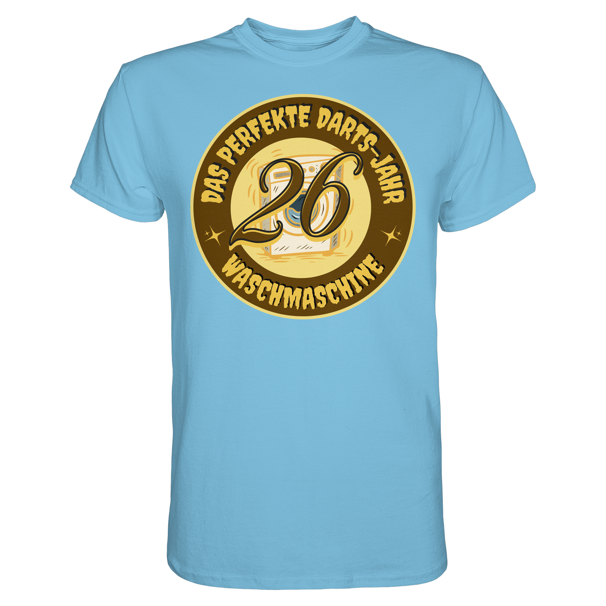 Darts-T-Shirt Motiv "Perfektes Dartsjahr" (Druck vorne)