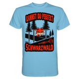 Darts-T-Shirt Motiv "Schwarzwald Perfekt" (Druck vorne)