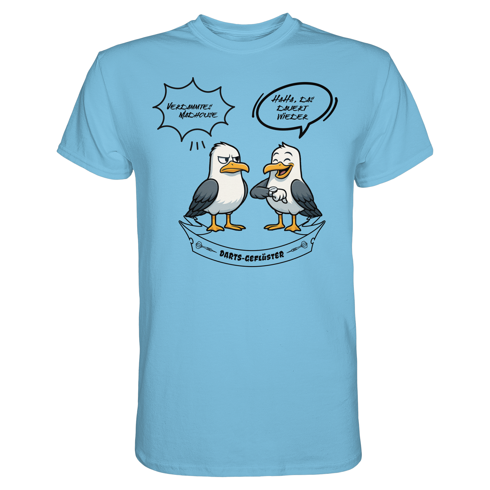 Darts-T-Shirt Motiv "Madhouse 2" (Druck vorne)