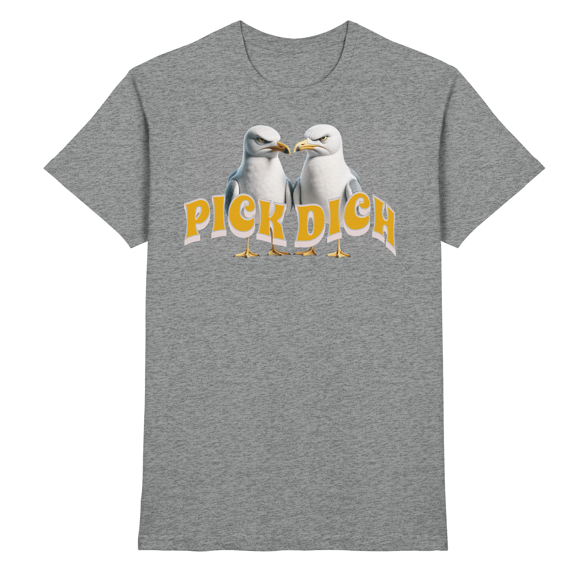 Fun-T-Shirt Motiv "Pick Dich" (Druck vorne)