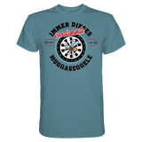 Darts-T-Shirt Motiv "Muggaseggele" (Druck vorne)