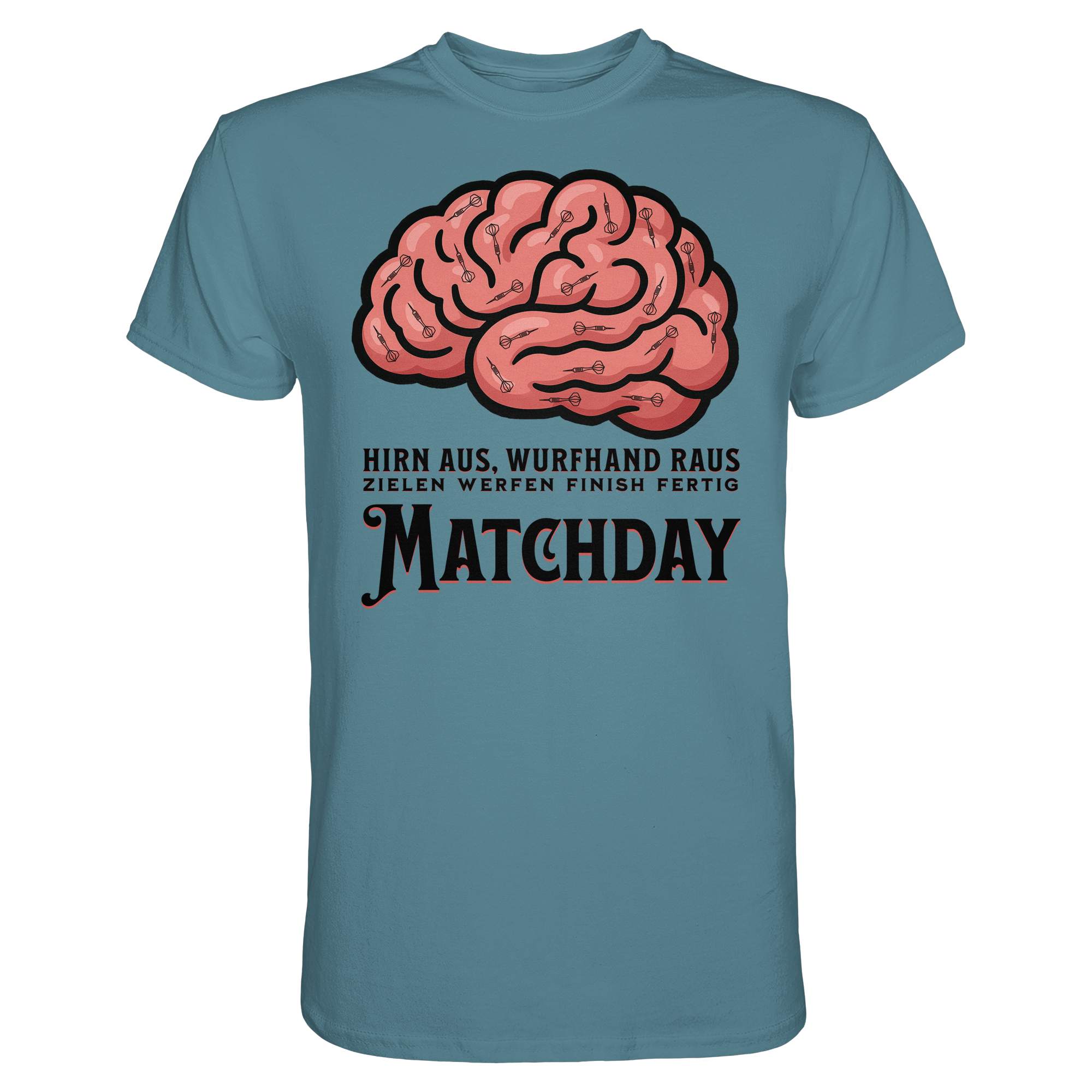 Darts-T-Shirt Motiv "Matchday" (Druck vorne)