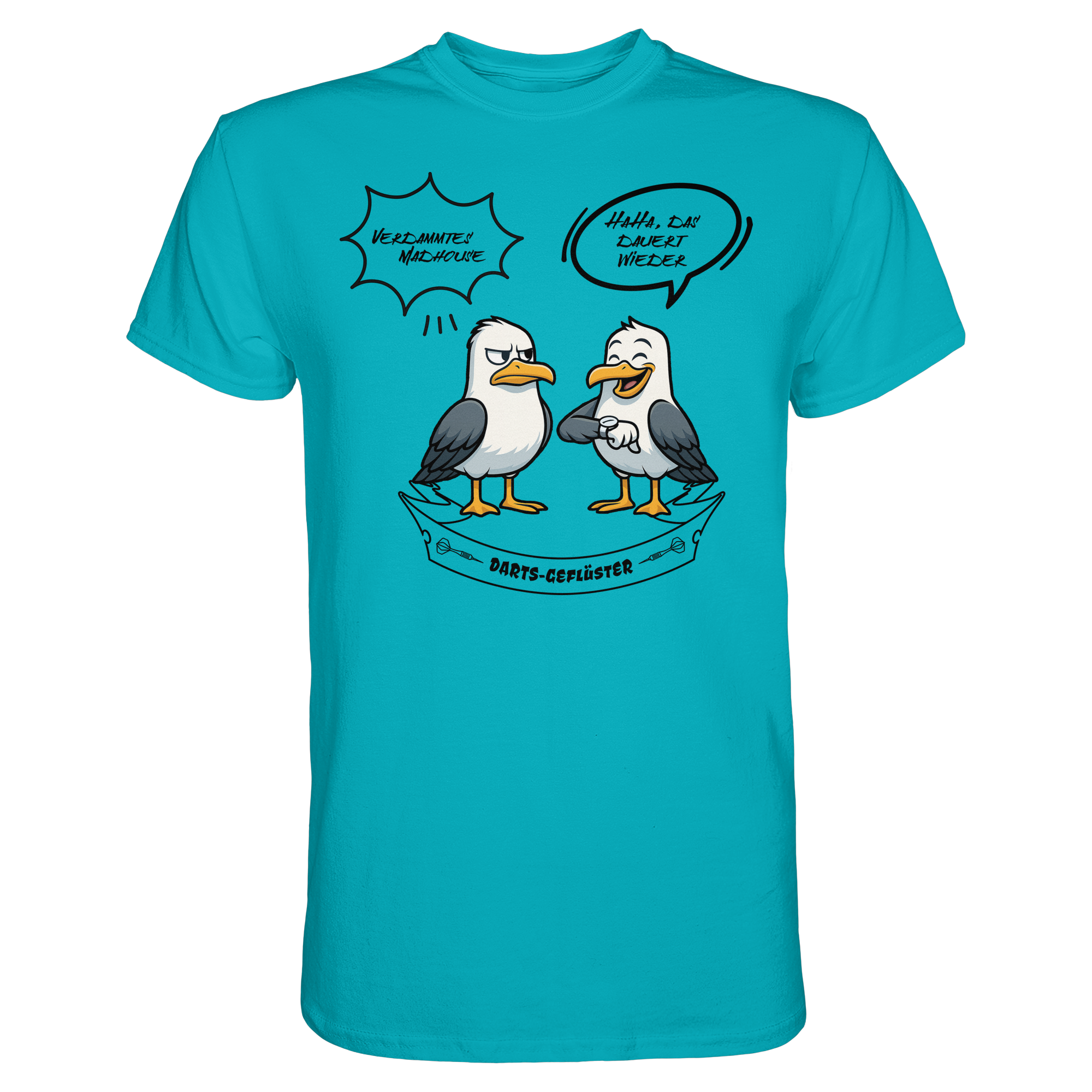 Darts-T-Shirt Motiv "Madhouse 2" (Druck vorne)