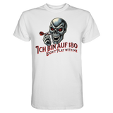 Darts-T-Shirt Motiv "Auf 180" (Druck vorne)