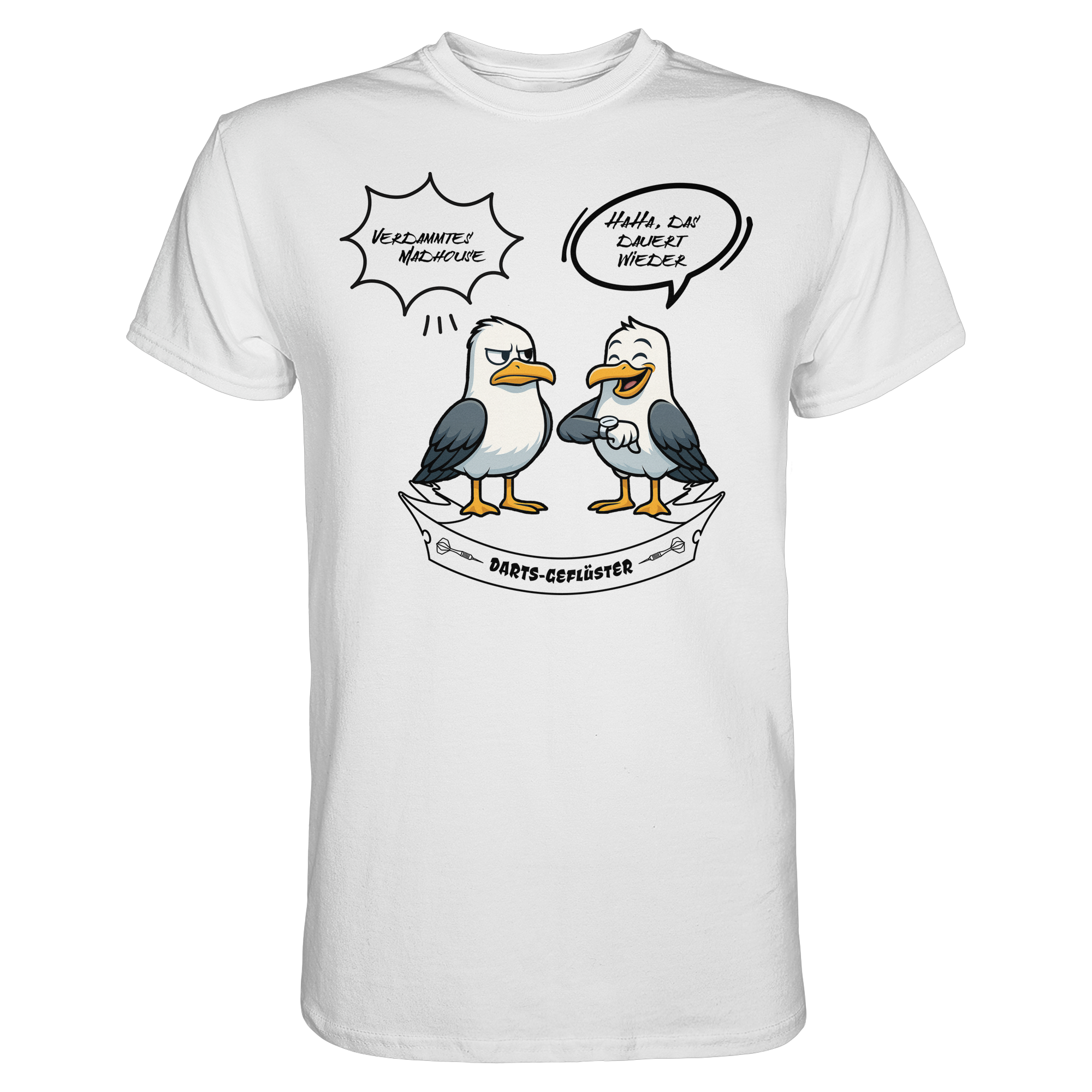 Darts-T-Shirt Motiv "Madhouse 2" (Druck vorne)