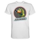 Fun-T-Shirt Motiv "Du Grasdaggl" (Druck vorne)