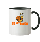 Fun-Tasse Motiv "No net Hudla" (Zweifarbig)