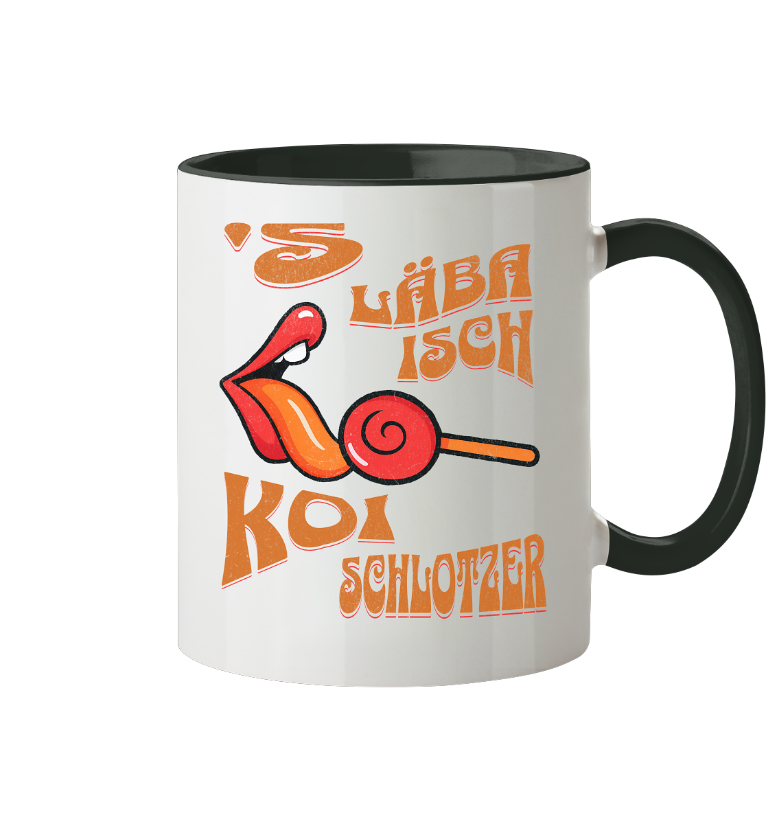 Fun-Tasse Motiv "Koi Schlotzer" (Zweifarbig)