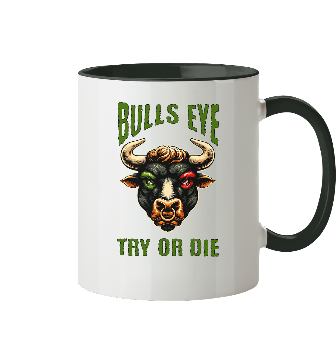 Darts-Tasse Motiv "Bulls Eye" (Zweifarbig)