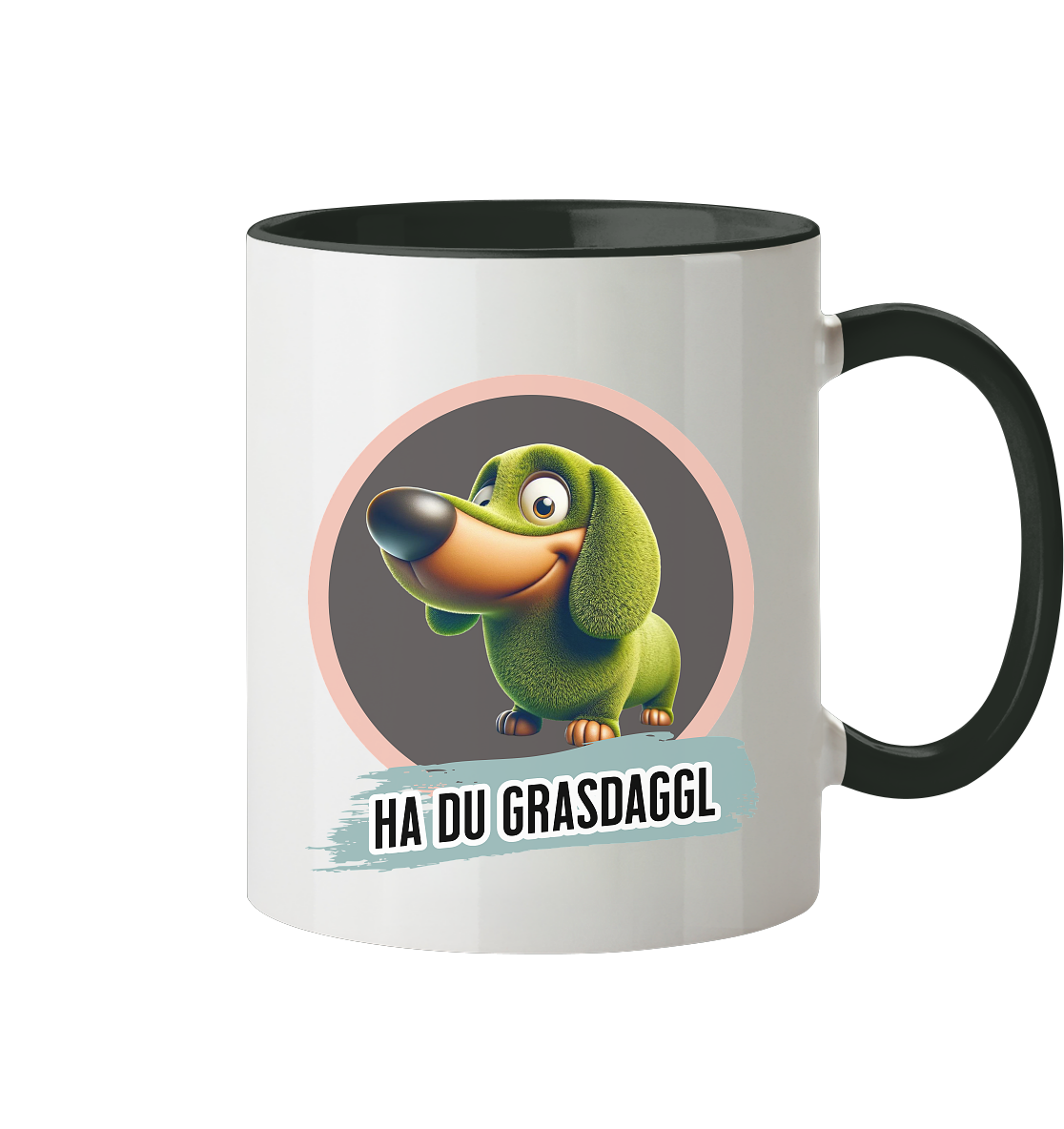 Fun-Tasse Motiv "Grasdaggl" (Zweifarbig)