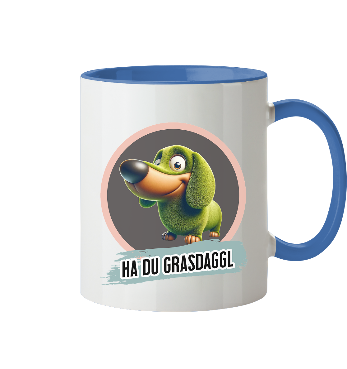 Fun-Tasse Motiv "Grasdaggl" (Zweifarbig)