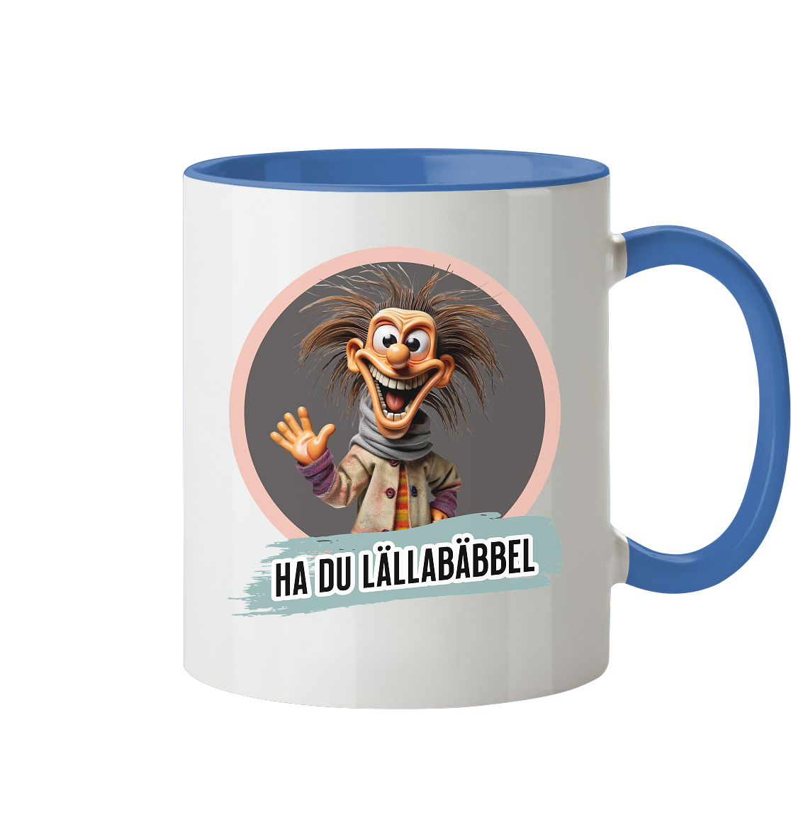 Fun-Tasse Motiv "Lällebäbbel" (Zweifarbig)