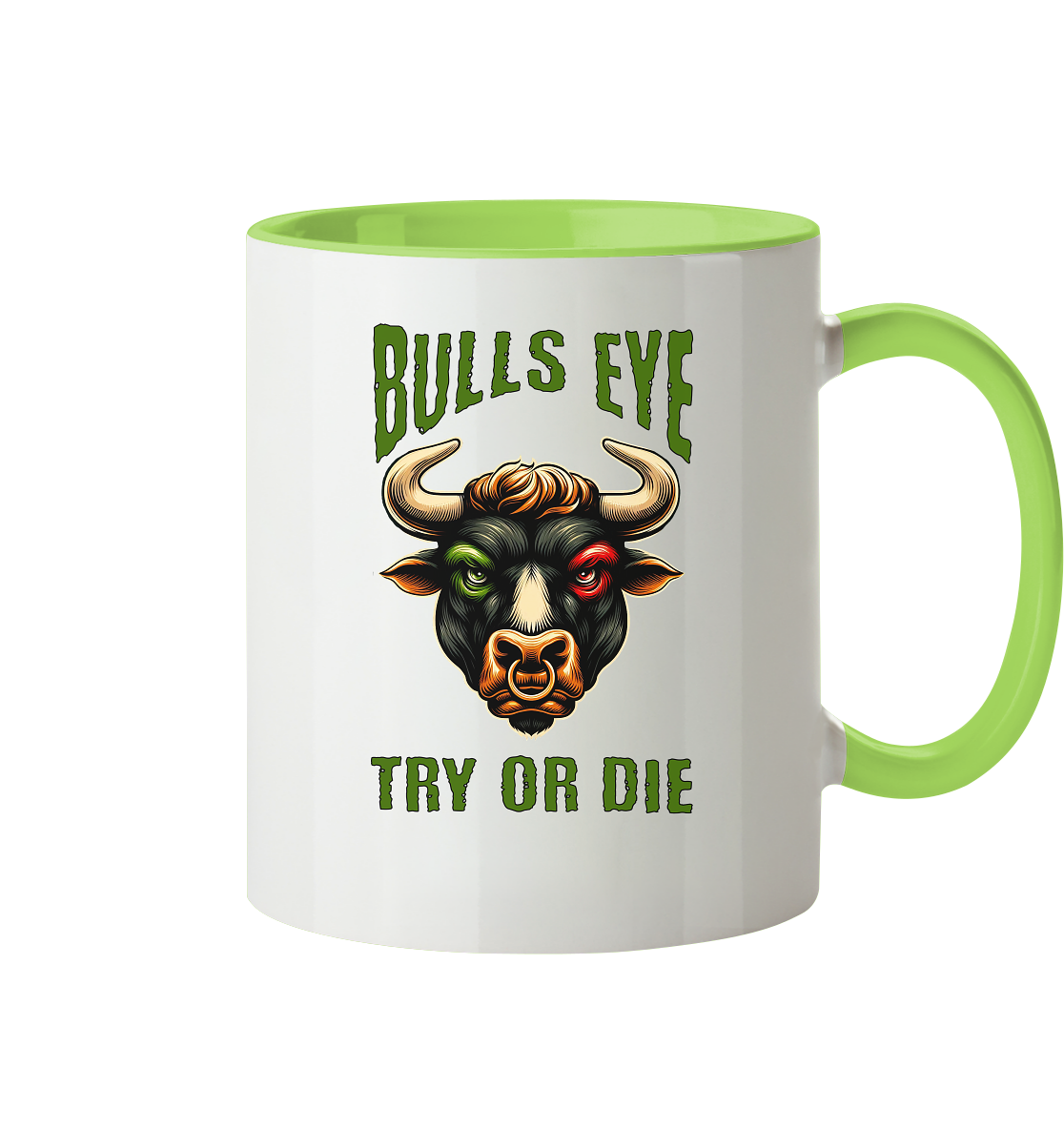 Darts-Tasse Motiv "Bulls Eye" (Zweifarbig)
