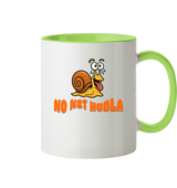 Fun-Tasse Motiv "No net Hudla" (Zweifarbig)