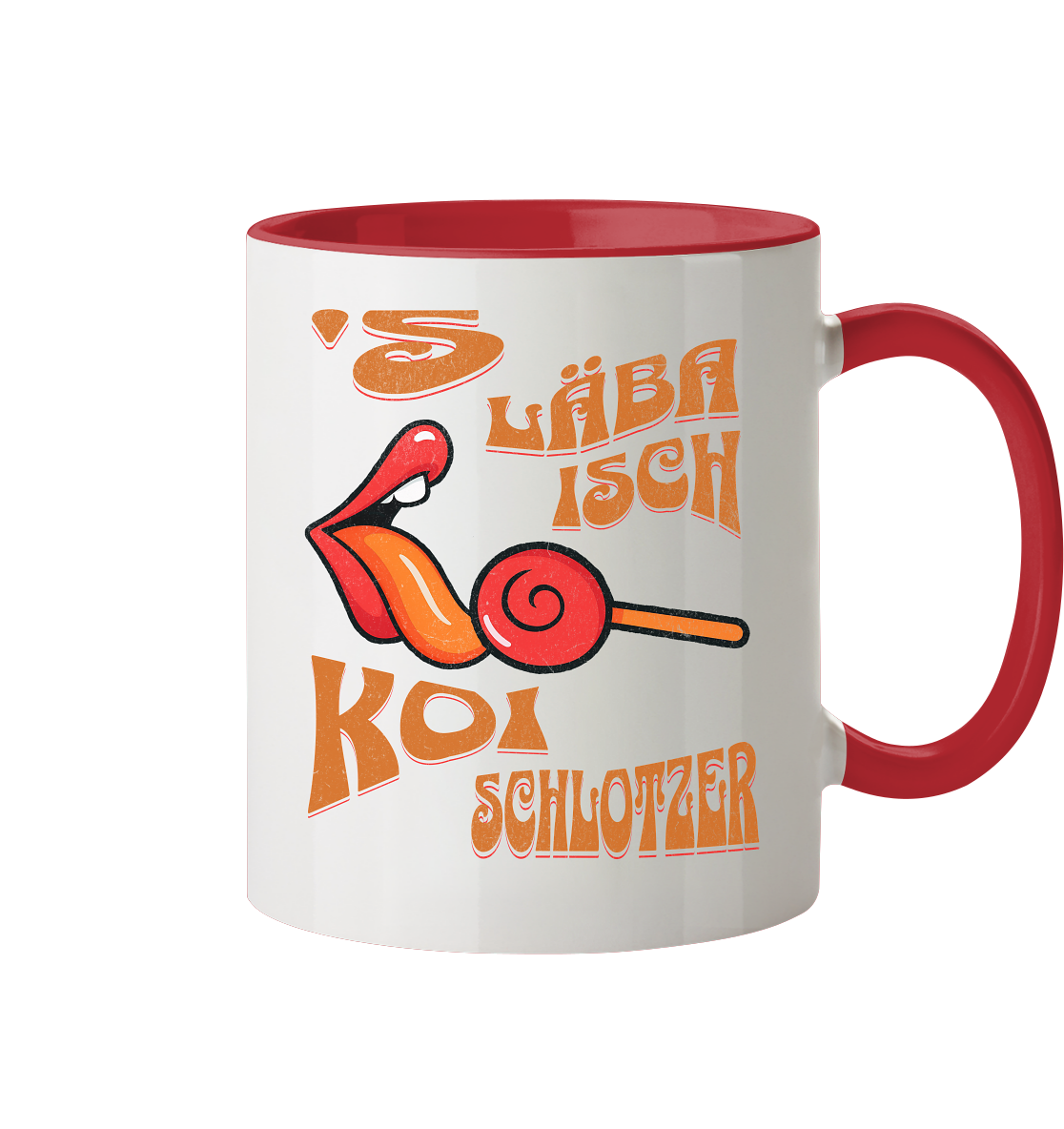 Fun-Tasse Motiv "Koi Schlotzer" (Zweifarbig)