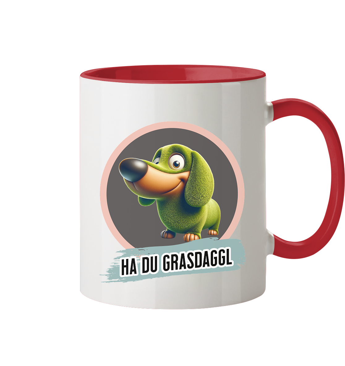 Fun-Tasse Motiv "Grasdaggl" (Zweifarbig)