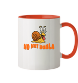 Fun-Tasse Motiv "No net Hudla" (Zweifarbig)
