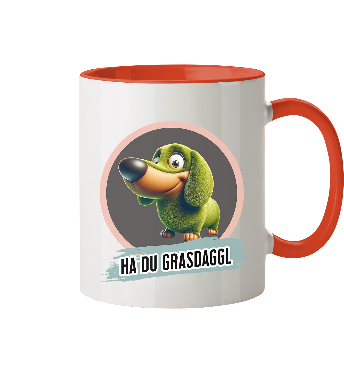 Fun-Tasse Motiv "Grasdaggl" (Zweifarbig)