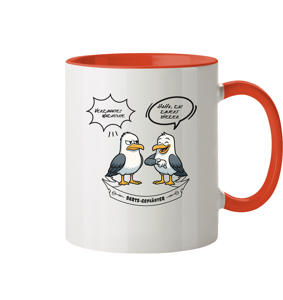 Darts-Tasse Motiv "Madhouse" (Zweifarbig)