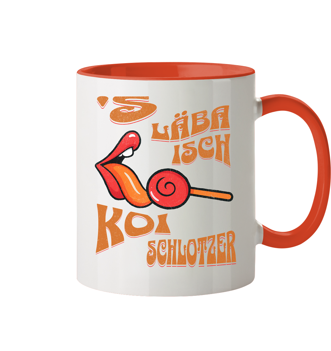 Fun-Tasse Motiv "Koi Schlotzer" (Zweifarbig)