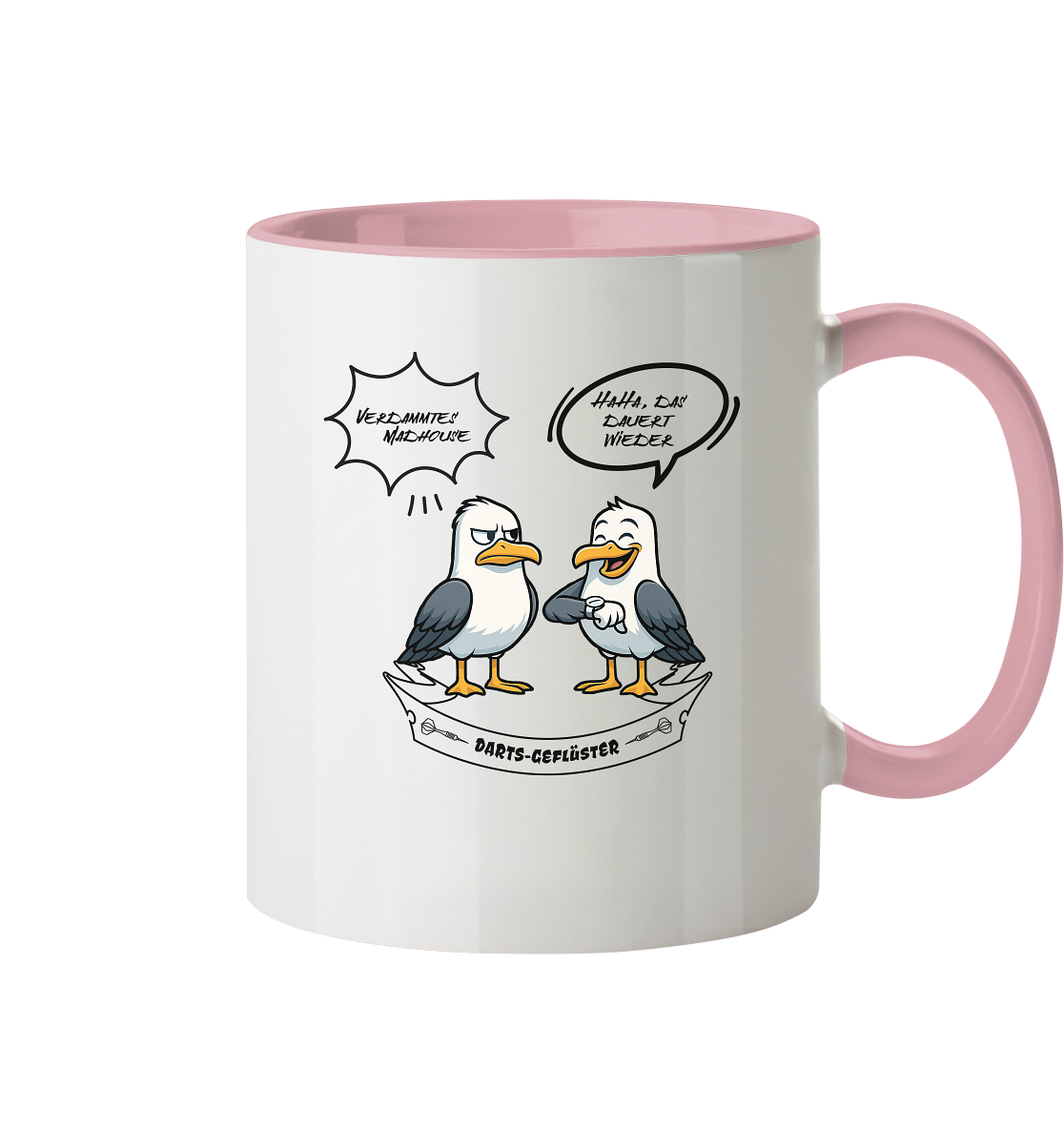 Darts-Tasse Motiv "Madhouse" (Zweifarbig)