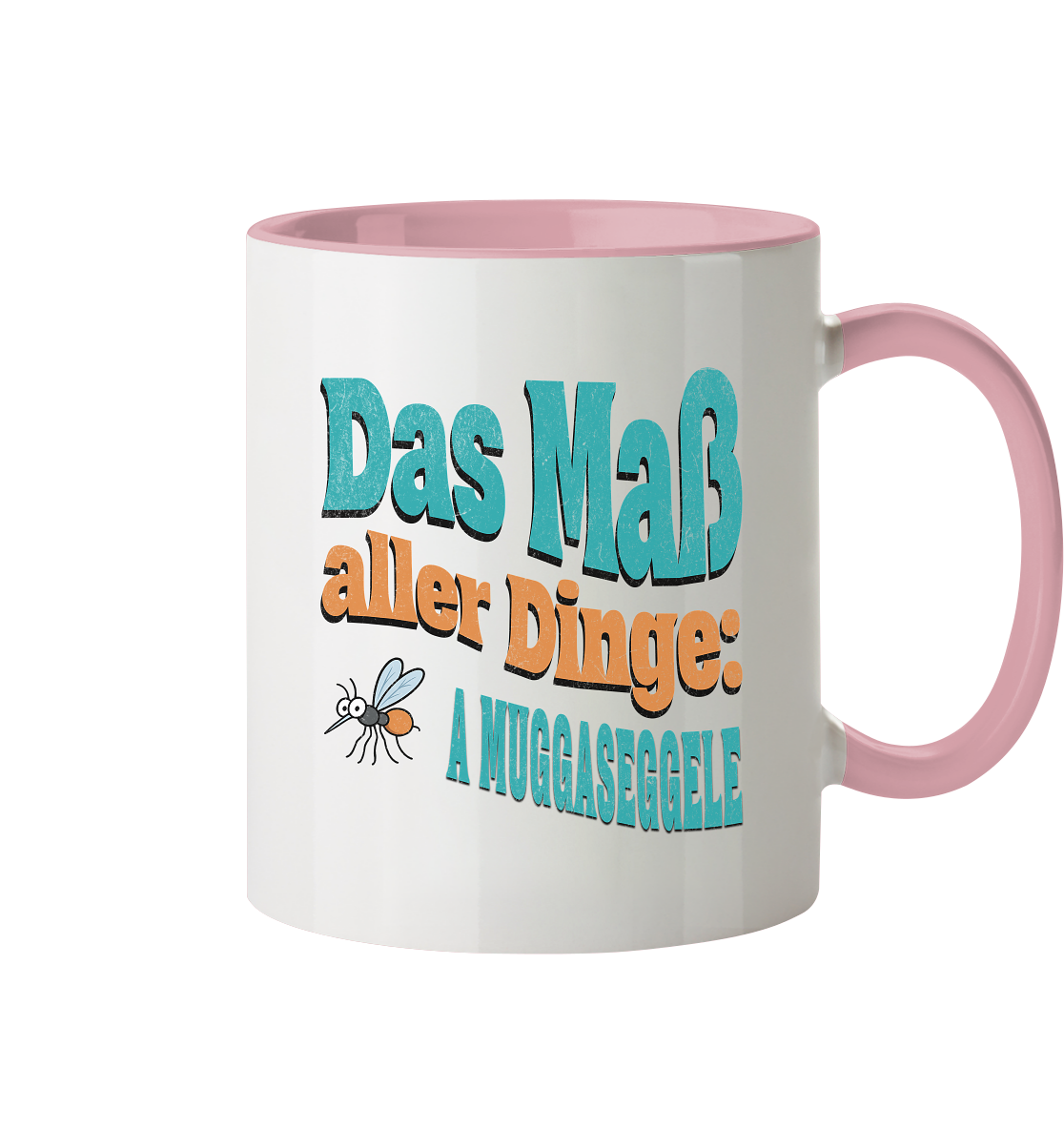 Fun-Tasse Motiv "Muggaseggele" (Zweifarbig)