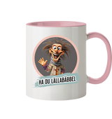Fun-Tasse Motiv "Lällebäbbel" (Zweifarbig)