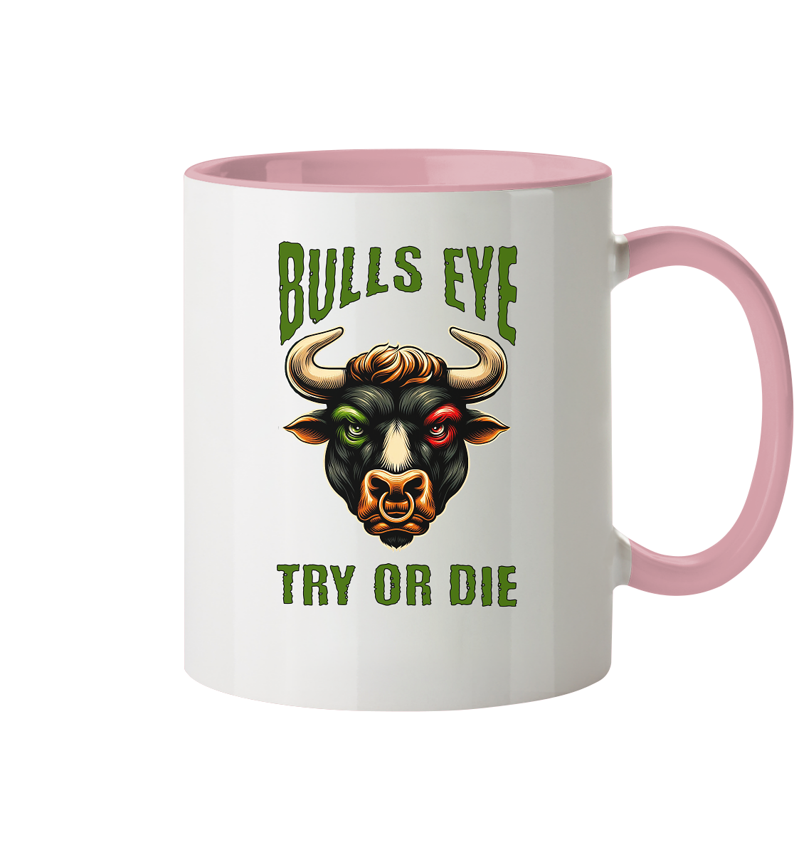 Darts-Tasse Motiv "Bulls Eye" (Zweifarbig)
