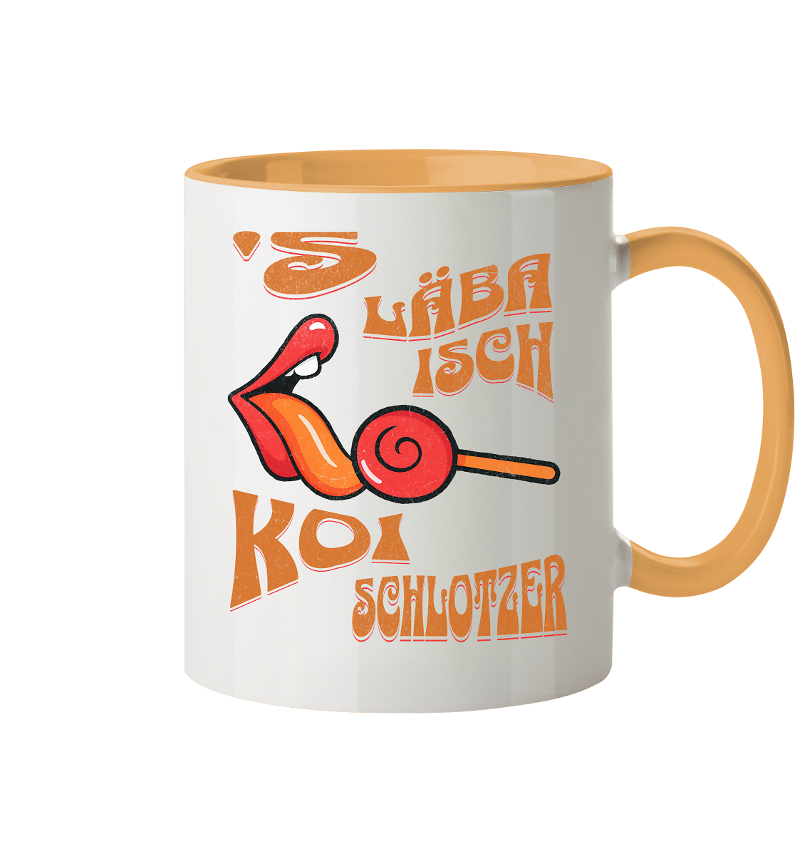Fun-Tasse Motiv "Koi Schlotzer" (Zweifarbig)