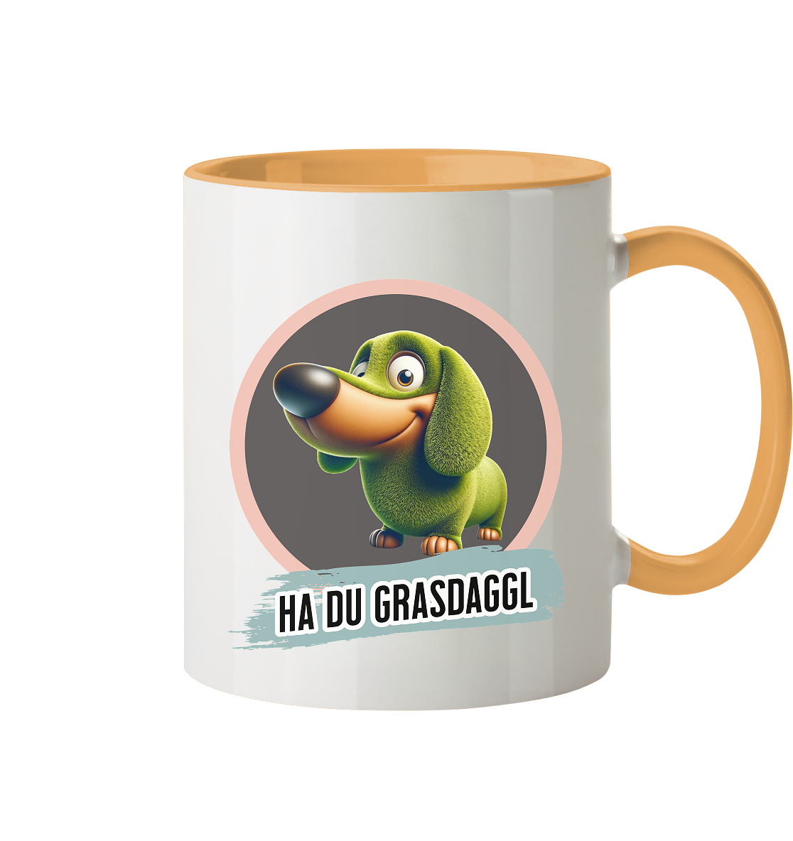 Fun-Tasse Motiv "Grasdaggl" (Zweifarbig)